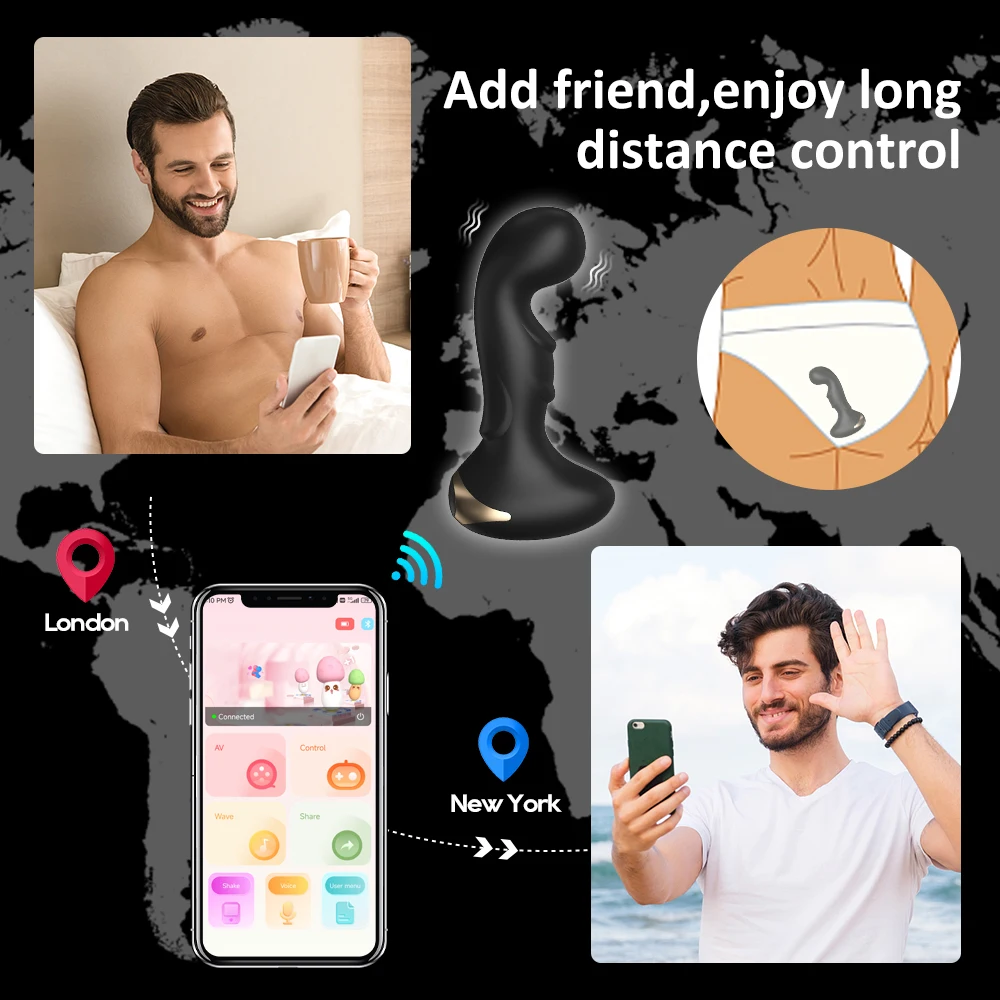 APP Remote Control Anal Vibrator Bluetooth Butt Plug Men Prostate Massager Female Masturbator Adult Sex Toys For Women Men Gay APP Remote Control Anal Vibrator Bluetooth Butt Plug Men Prostate Massager Female Masturbator Adult Sex Toys For Women Men Gay
