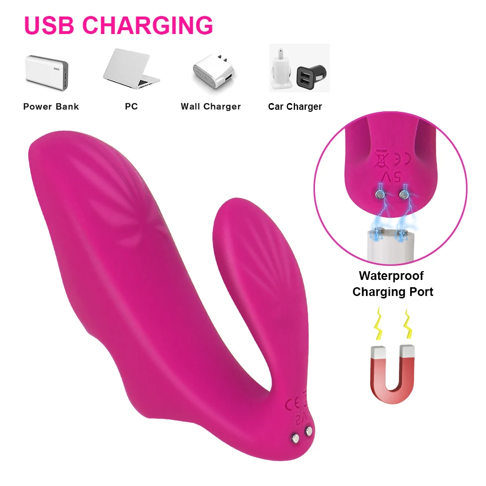 Finger Vibrator Sex Toys for Women Wireless Remote Control G spot Clitoral Massager Double Heads Vagina Stimulate