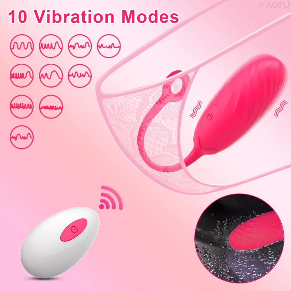 Powerful G Spot Vibrators for Women Remote Control Vaginal Balls Clitoris Stimulator Vibrating Love Egg Sex Toys for Adults