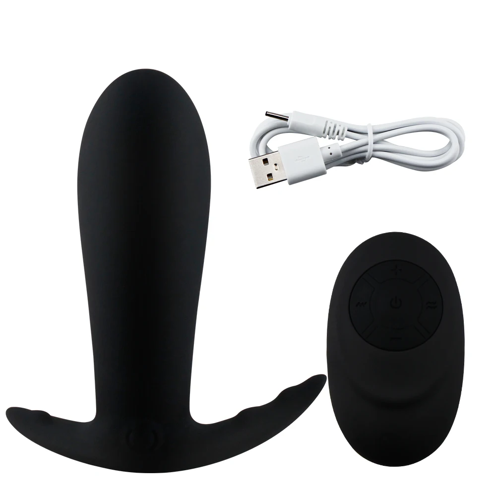 Prostate Massager Remote Control Anal Plug Vibrator Waterproof 10 Stimulation Modes Butt Anus Massager Silicone Sex Toy for Men