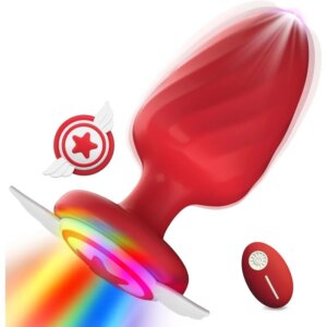 Anal Plug Vibrating Butt Plug Adult Sex Toys Light Up Anal Toys Vibrator Prostate Massager Remote Control Anal Plugs
