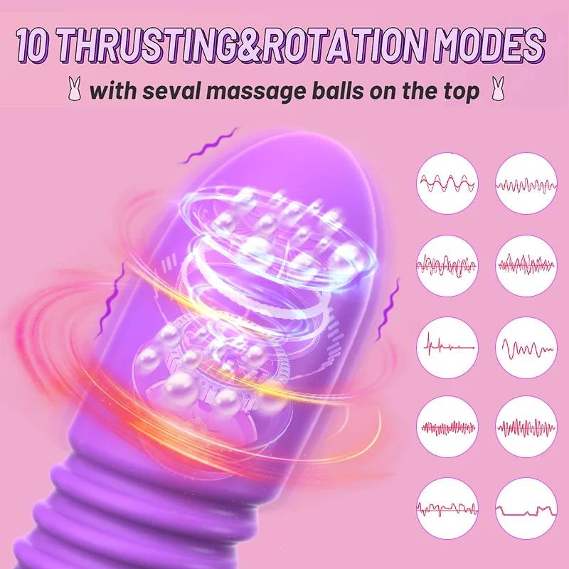Dildo Vibrator For Women Anal Sex Toy Telescopic Rotating Vagina G Spot Massage Clitoris Stimulator Remote Vibrating Masturbator