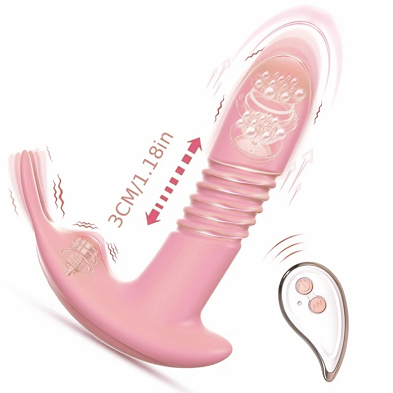 Dildo Vibrator For Women Anal Sex Toy Telescopic Rotating Vagina G Spot Massage Clitoris Stimulator Remote Vibrating Masturbator