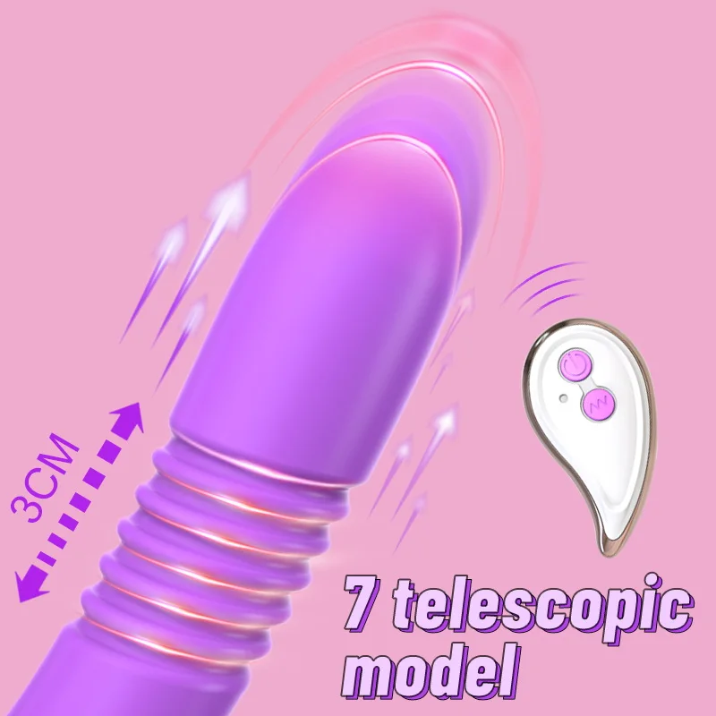 Dildo Vibrator For Women Anal Sex Toy Telescopic Rotating Vagina G Spot Massage Clitoris Stimulator Remote Vibrating Masturbator