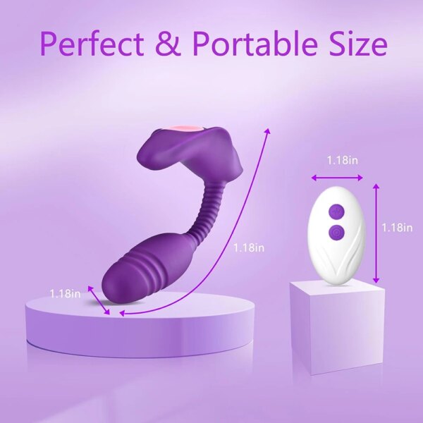 Remote Control Anal Vibrator Female Wearable Vibrator Clit Stimulator Female Masturbator Adult Sex Toys for Women Men Gay