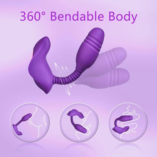 Remote Control Anal Vibrator Female Wearable Vibrator Clit Stimulator Female Masturbator Adult Sex Toys for Women Men Gay