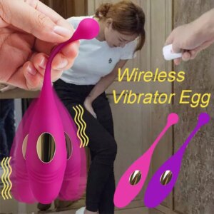 Female Vibrating Masturbator Wireless Remote Control Vibrator USB Charging Sexy Silicone Waterproof Sex Toys for Adults Egg