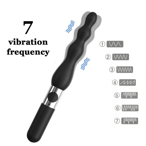 Vibrating Anal Beads Sex Toys Prostate Massager Anal Plug Vibrator for Men and Women Remote Control Butt Plug G Spot Stimulor
