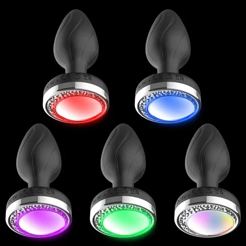 Vibrating Silicone Remote Control Led Anal Vibrator 10 Flashing Butt Plug Electric Vibrating Silicone Remote Control Led Anal Vibrator 10 Flashing Butt Plug Electric
