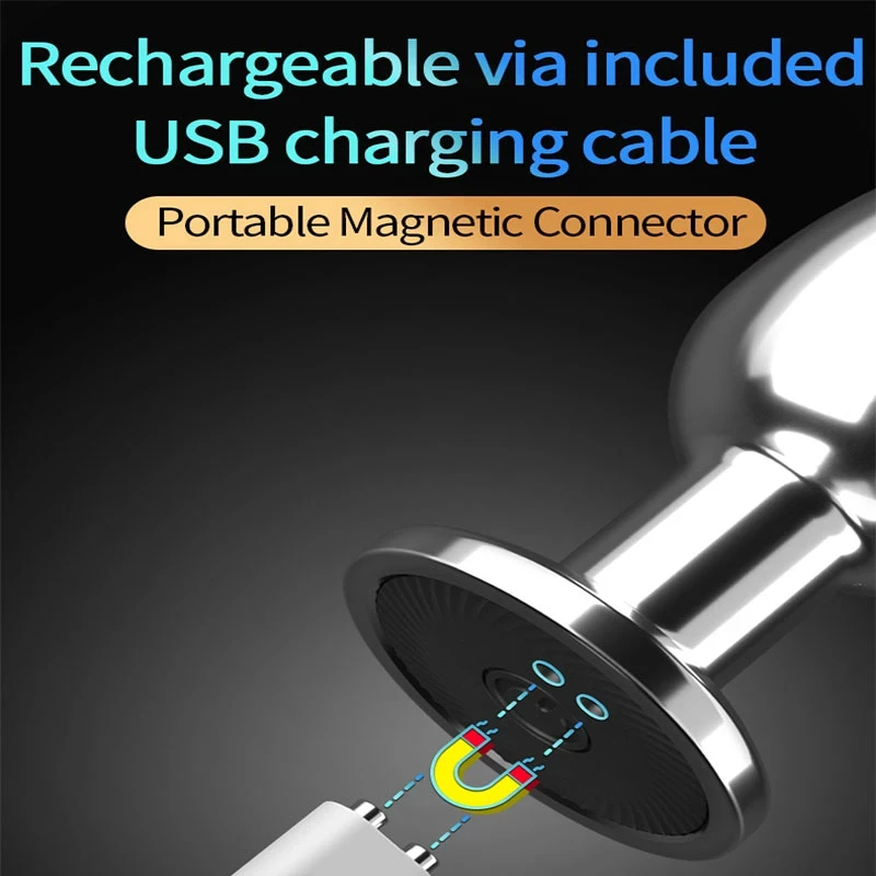 Wireless Remote Control Anal Vibrator Metal Butt Plug for Men Prostate Massager Female Masturbator Adult Sex Toys for Women Men