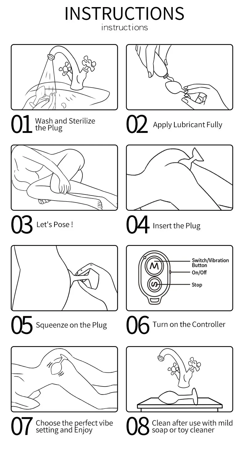 Wireless Remote Control Anal Vibrator Metal Butt Plug for Men Prostate Massager Female Masturbator Adult Sex Toys for Women Men