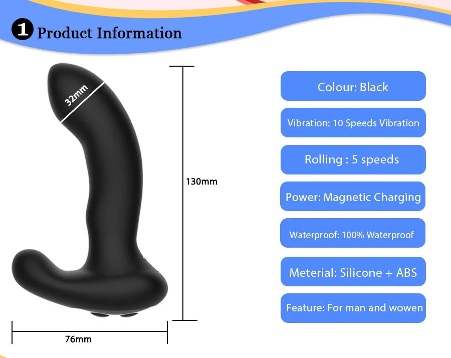 New Rolling & Vibrating Male Prostate Massage Remote Control Anal Plug & Butt Plugs for Man G-Spot Stimulate Gay Anal Sex Toys New Rolling & Vibrating Male Prostate Massage Remote Control Anal Plug & Butt Plugs for Man G-Spot Stimulate Gay Anal Sex Toys
