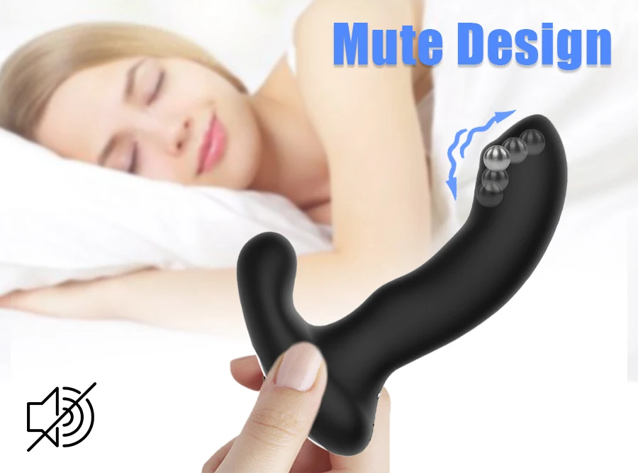 New Rolling & Vibrating Male Prostate Massage Remote Control Anal Plug & Butt Plugs for Man G-Spot Stimulate Gay Anal Sex Toys
