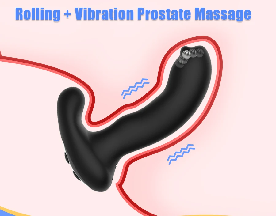 New Rolling & Vibrating Male Prostate Massage Remote Control Anal Plug & Butt Plugs for Man G-Spot Stimulate Gay Anal Sex Toys New Rolling & Vibrating Male Prostate Massage Remote Control Anal Plug & Butt Plugs for Man G-Spot Stimulate Gay Anal Sex Toys