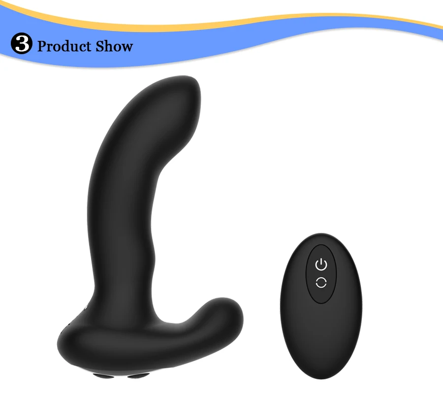 New Rolling & Vibrating Male Prostate Massage Remote Control Anal Plug & Butt Plugs for Man G-Spot Stimulate Gay Anal Sex Toys