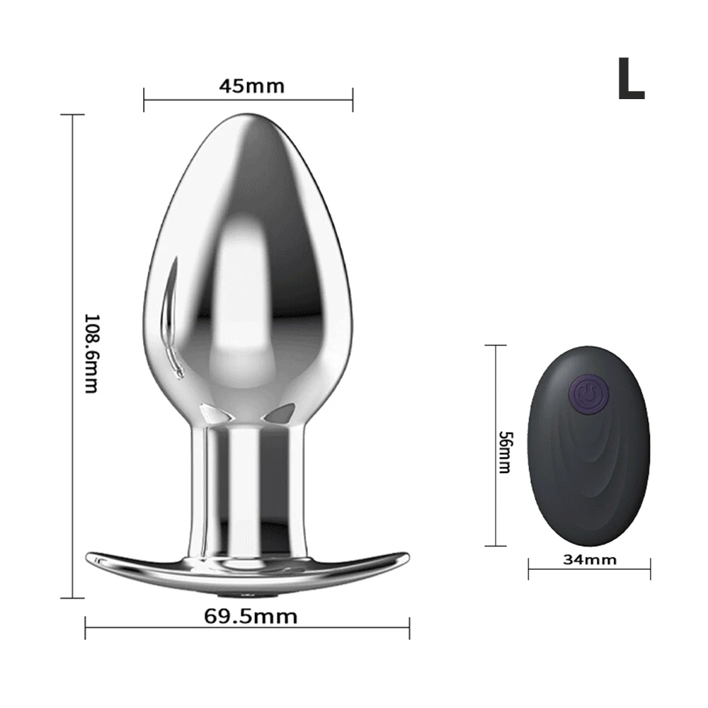 Butt Plug Sex Toy for Women App Remote Control Anal Plug Dildo Vibrator Prostate Massager Stainless Steel Vibrating Buttplug