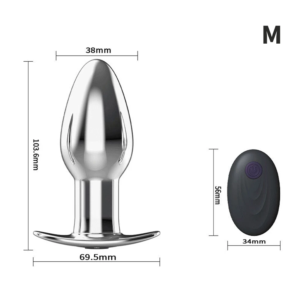 Butt Plug Sex Toy for Women App Remote Control Anal Plug Dildo Vibrator Prostate Massager Stainless Steel Vibrating Buttplug