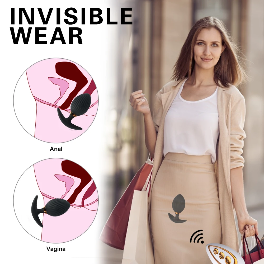Anal Plug Vibrator for Men Prostate Massager Wireless Remote Control Wearable Silicone Butt for Adults 18 Sex Toys Women Gay Anal Plug Vibrator for Men Prostate Massager Wireless Remote Control Wearable Silicone Butt for Adults 18 Sex Toys Women Gay
