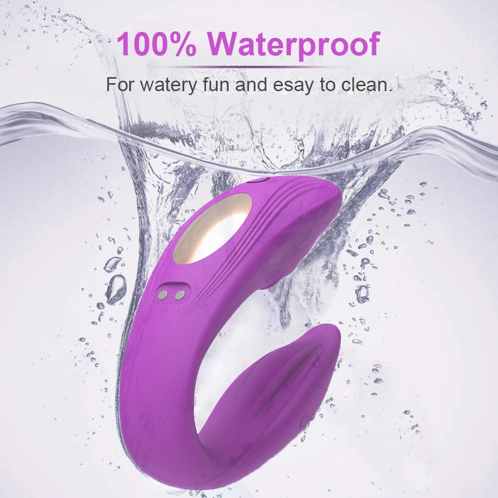 Wireless Remote Control Dildo Vibrator Female Dual Motors U Shape Clitoris Stimulator Wearable Sex Toys for Women Couples Adults