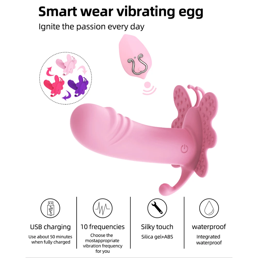 Women's Dildo Butterfly Vibrator Sex Toys for Women Wireless Remote Control Vagina Dildo Female Vibrators for Women Couples