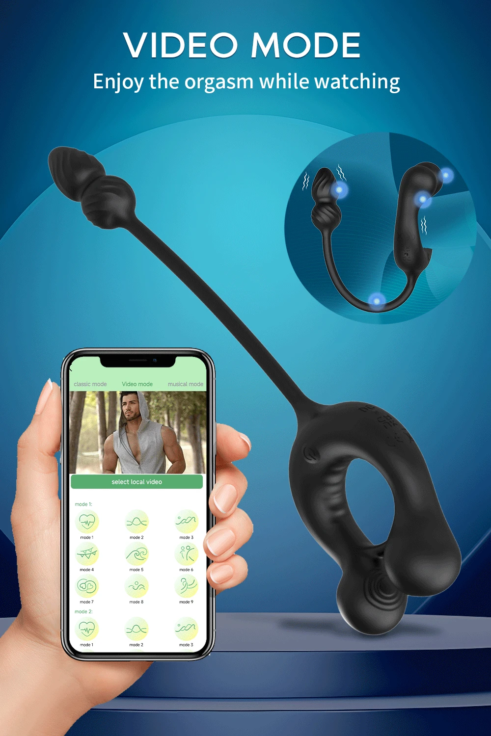 Male Cock Ring Vibrator APP Remote Control Penis Ring Delay Ejaculation Erectile Enlargement Male Masturbator Sex Toy For Couple Male Cock Ring Vibrator APP Remote Control Penis Ring Delay Ejaculation Erectile Enlargement Male Masturbator Sex Toy For Couple