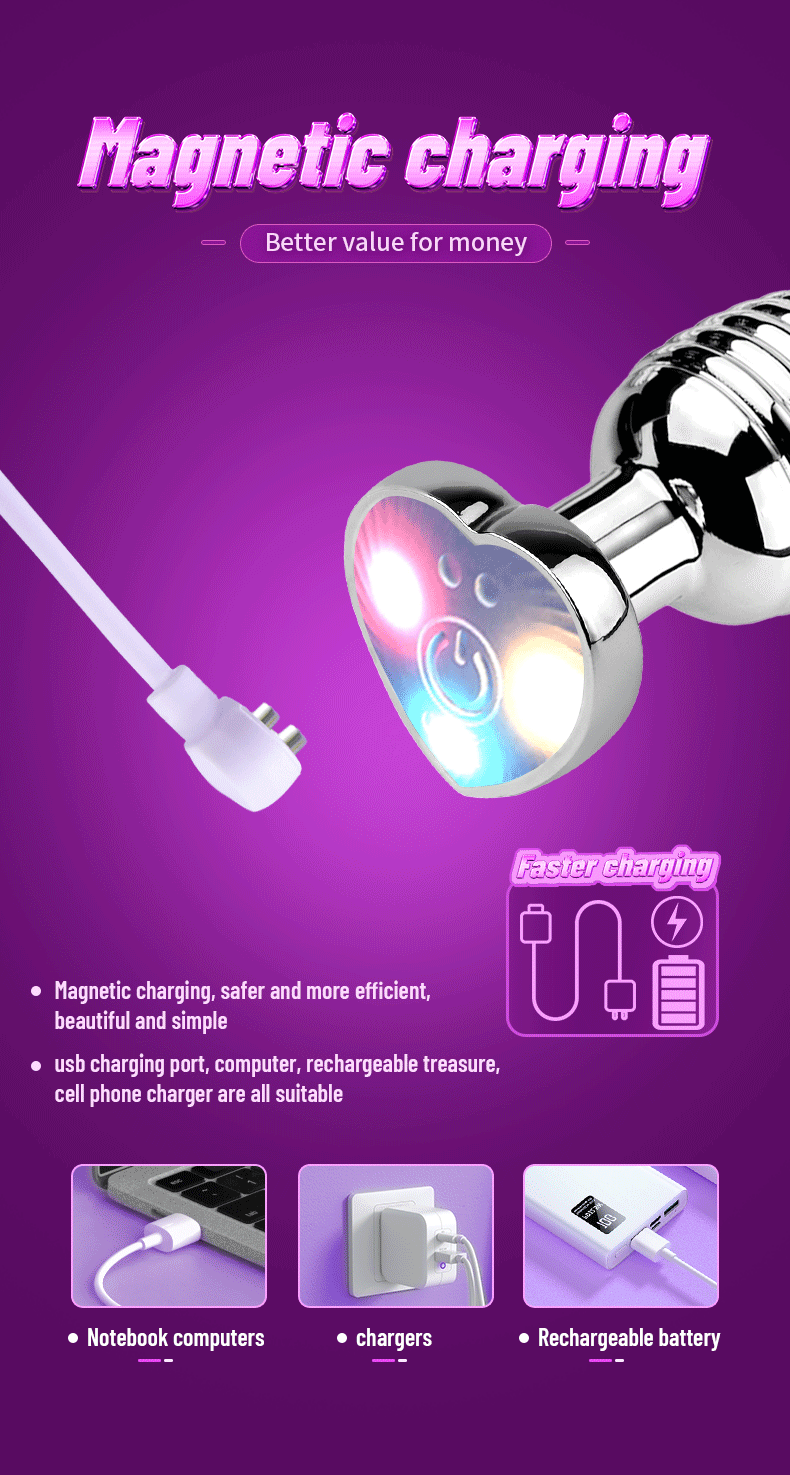 APP Wireless Remote Control Metal Plug Anal Masturbate Dazzle Color Luminous Vibration Spiral Shape Women's Plug Adult Sex Toys APP Wireless Remote Control Metal Plug Anal Masturbate Dazzle Color Luminous Vibration Spiral Shape Women's Plug Adult Sex Toys