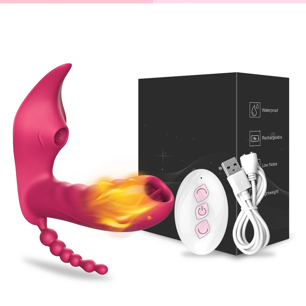 Wireless Remote Control Clit Sucker Vibrator Female Anal Clitoris Stimulator Vibrating Dildo Sex Toy for Women Couples Adults 18