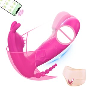 Wearable G Spot Dildo Vibrator App Remote Control Panty Clitoris Vagina Stimulator Anal Plug Sex Machine Adult Sex Toy for Women