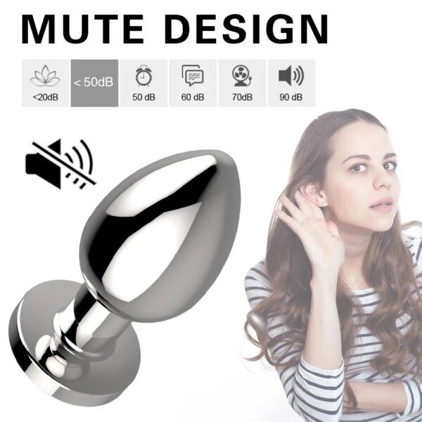 Wireless Remote Control Anal Vibrator Metal Butt Plug Men Prostate Massager Female Masturbator Adult Sex Toys for Women Men Gay