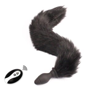 wireless remote control anal plug sex toys fox tail soft sex tail butt plug erotic anus toys for adult tail flirting cosplay sex