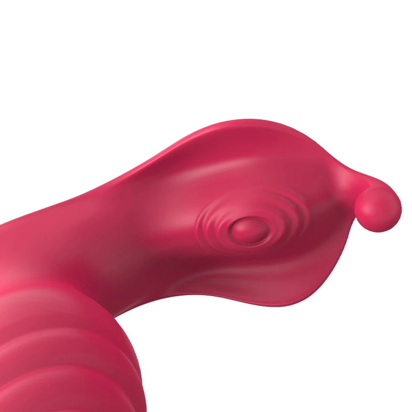Wearable Butterfly Vibrator Thrusting Dildo For Women Telescopic Patting G Spot Clitoris Stimulator Remote Butplug Adult Sex Toy