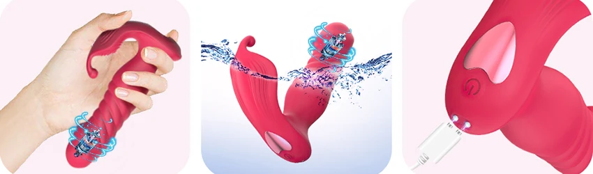 Wearable Butterfly Vibrator Thrusting Dildo For Women Telescopic Patting G Spot Clitoris Stimulator Remote Butplug Adult Sex Toy