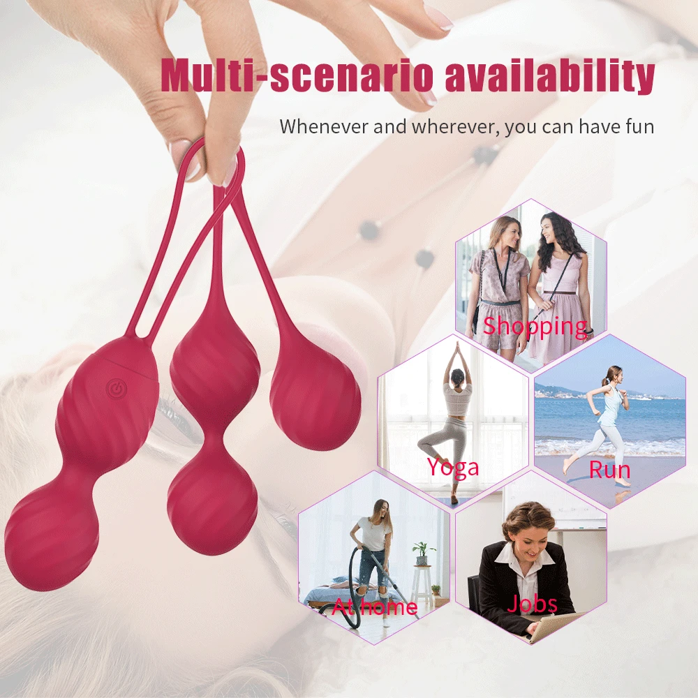 Vibrator Kegel Balls Vaginal Tighten Exercise Ben wa ball G Spot Vibrator Egg Wireless Remote Control Sex Toy for Wome