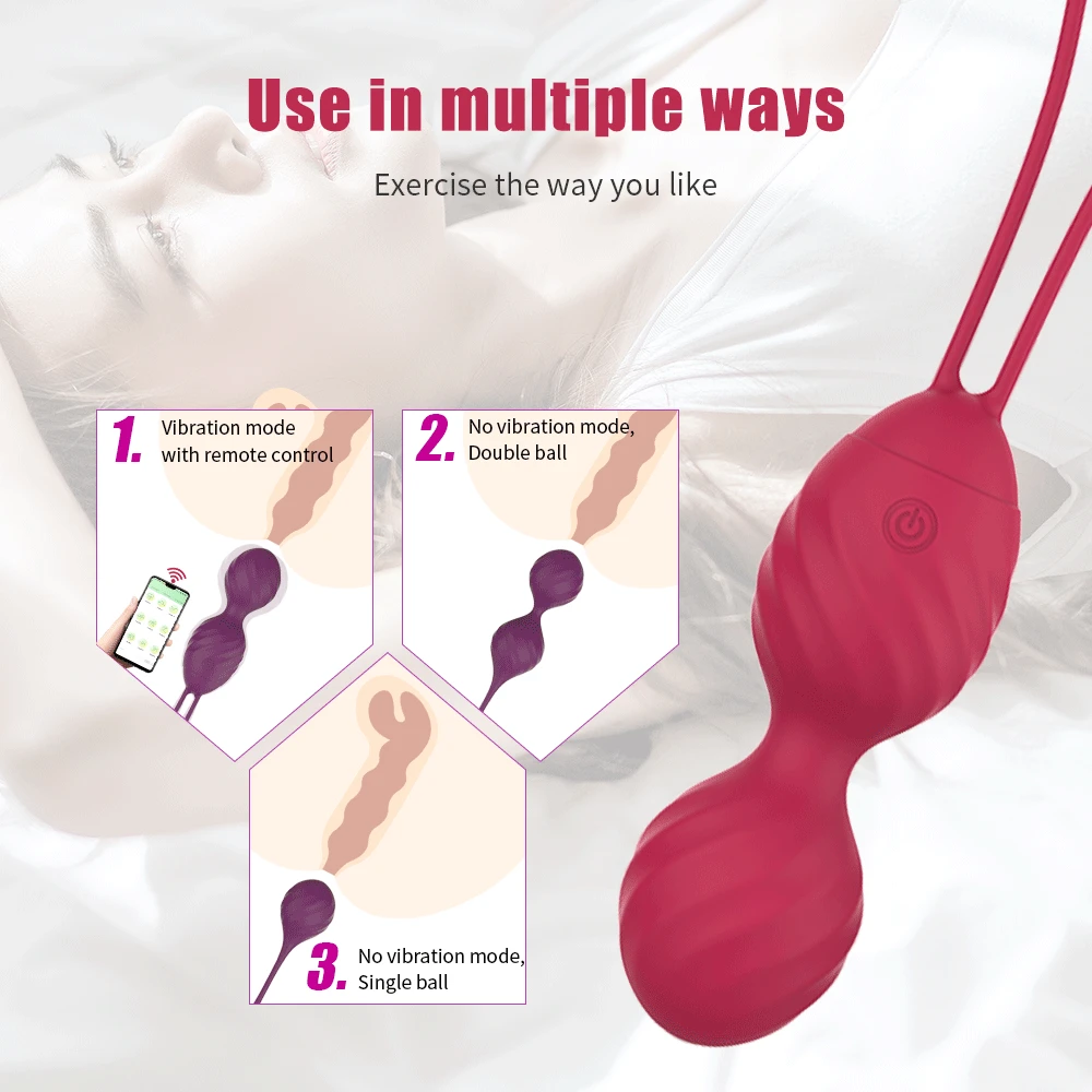 Vibrator Kegel Balls Vaginal Tighten Exercise Ben wa ball G Spot Vibrator Egg Wireless Remote Control Sex Toy for Wome