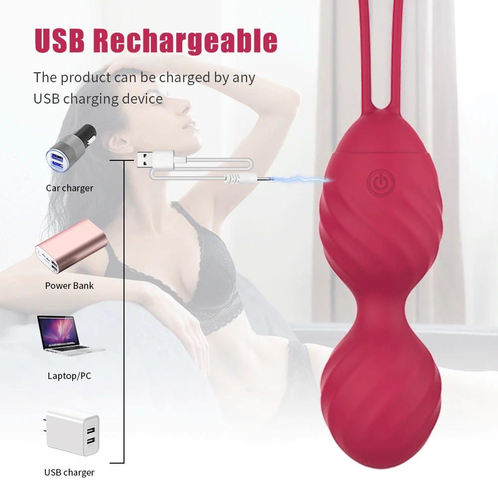 Vibrator Kegel Balls Vaginal Tighten Exercise Ben wa ball G Spot Vibrator Egg Wireless Remote Control Sex Toy for Wome