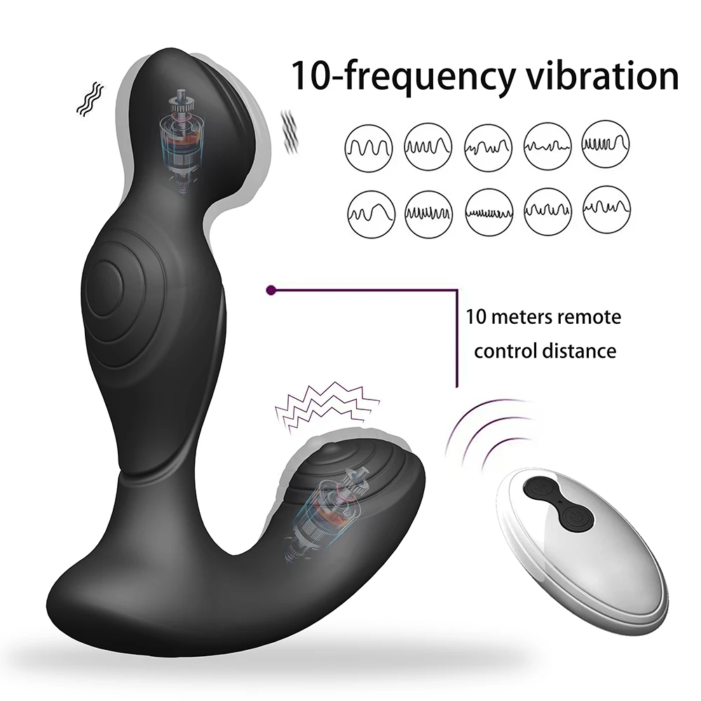10 Frequency Male Prostate Massager Vibrator Anal Butt Plug Remote Control Vibrators Enhance Sexual Pleasure Sex Toys for Women 10 Frequency Male Prostate Massager Vibrator Anal Butt Plug Remote Control Vibrators Enhance Sexual Pleasure Sex Toys for Women
