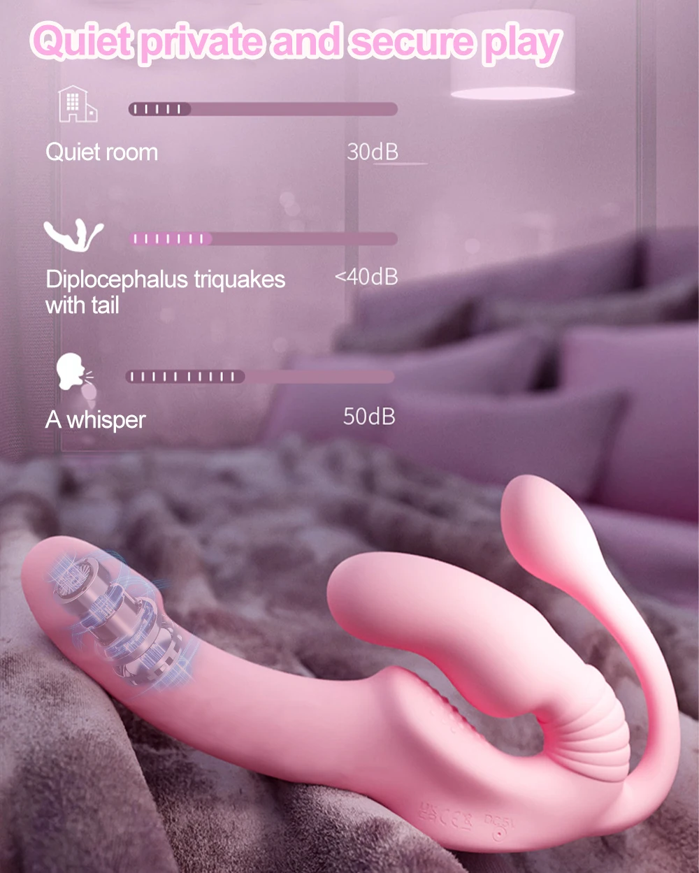 Dildo Vibrator Strapless Strap-on Anal Plug For Couples Lesbian Wireless Remote Control G Spot Double-heads Vibrator Sex Toys