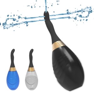 Anal Cleaner Silicone Health Automatic Enema Sex Colon Vaginal Tool Anal Plug Butt Douche Shower Cleaning Enemator for Men Women