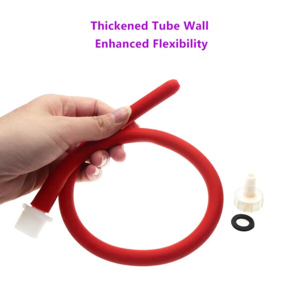 50CM Anal Cleaning Tools Set Enema Nozzle Washing Shower Douche System Safe Vaginal Wash Bidet Hose for Women Men Ass