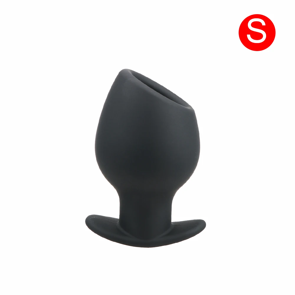 OLO Anal Plug Sex Tool For Couple Butt Plug Enema Anal Dilator Hollow Silicone Erotic Sex Toy For Women Men Vagina Speculum