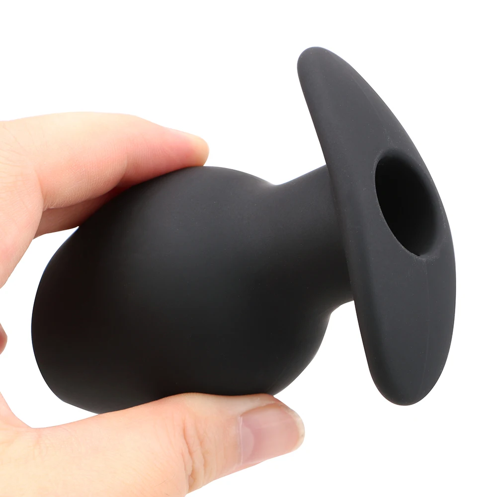 OLO Anal Plug Sex Tool For Couple Butt Plug Enema Anal Dilator Hollow Silicone Erotic Sex Toy For Women Men Vagina Speculum