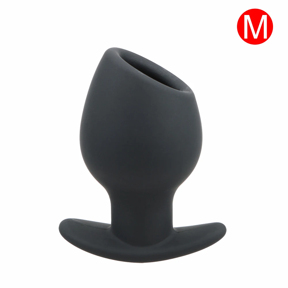 OLO Anal Plug Sex Tool For Couple Butt Plug Enema Anal Dilator Hollow Silicone Erotic Sex Toy For Women Men Vagina Speculum