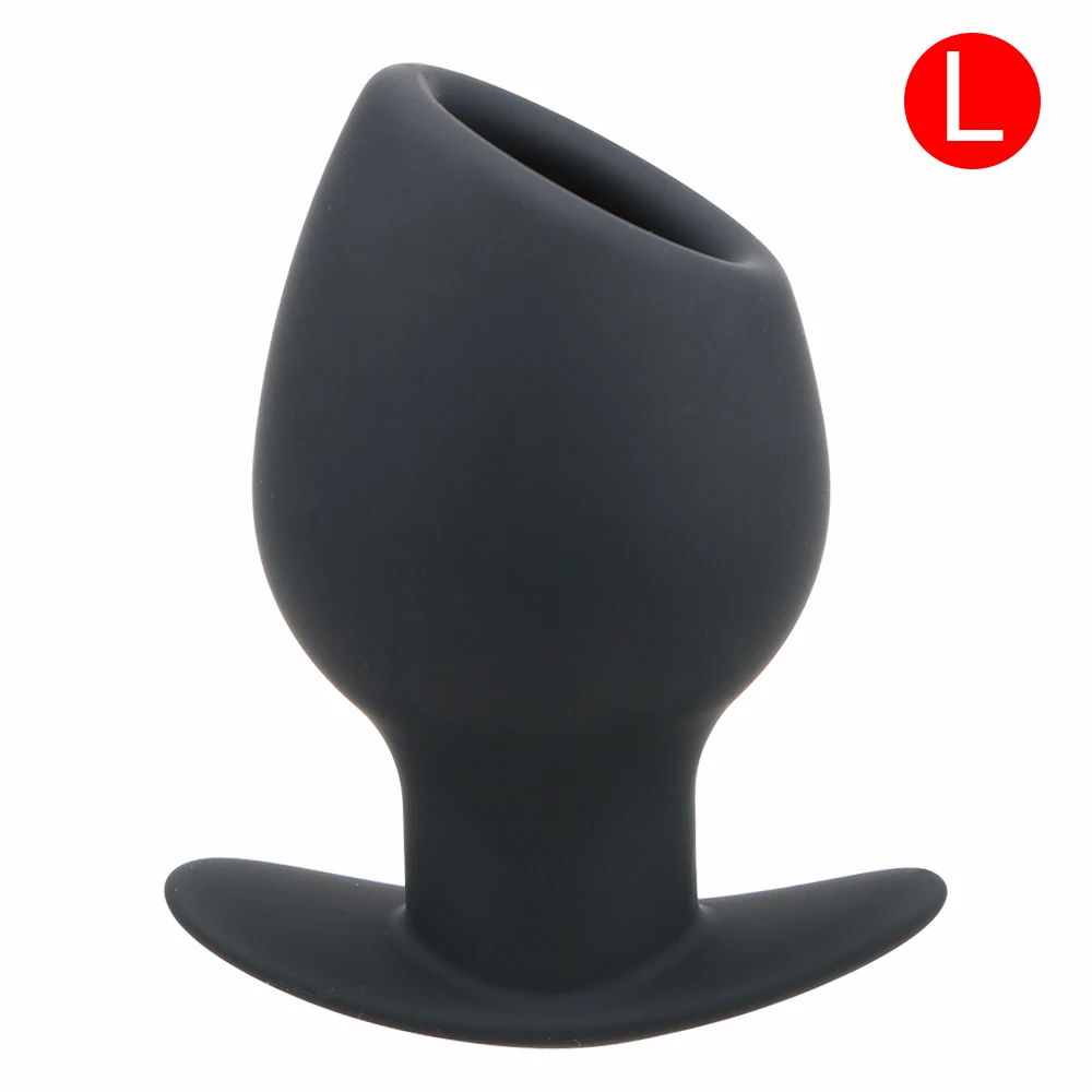 OLO Anal Plug Sex Tool For Couple Butt Plug Enema Anal Dilator Hollow Silicone Erotic Sex Toy For Women Men Vagina Speculum