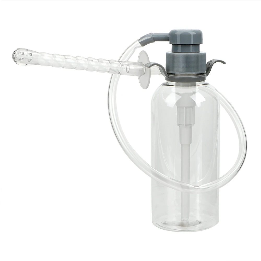 300ML Bottle Pump Douche Anal Cleaner Vagina Cleaning Sex Toys for Women Men Adult Enema Sprayer Erotic Machine Couple Tool Shop