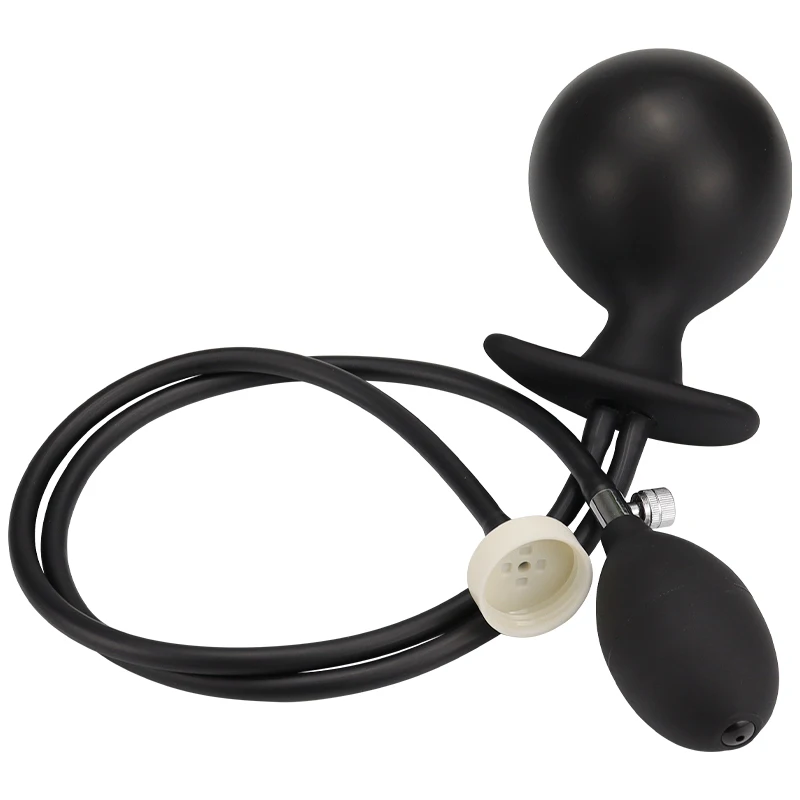 Inflatable Buttplug Pee Enema Tool/Cleaning  Silicone Anal Plug/Dildo Prostate Massager Extreme Dilator Sex Toy for Women Men