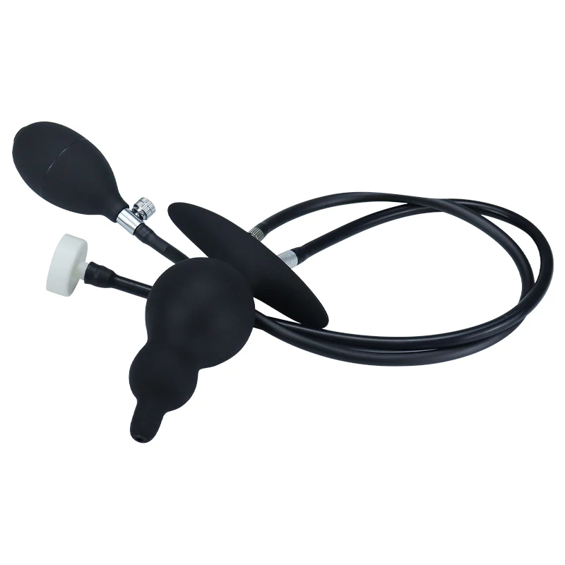 Inflatable Buttplug Pee Enema Tool/Cleaning  Silicone Anal Plug/Dildo Prostate Massager Extreme Dilator Sex Toy for Women Men