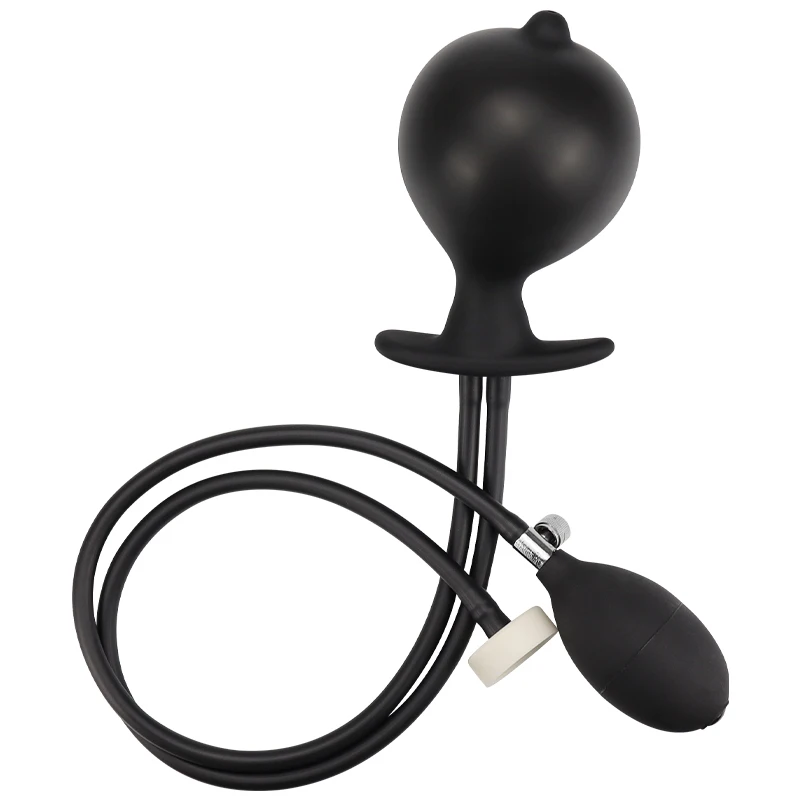 Inflatable Buttplug Pee Enema Tool/Cleaning  Silicone Anal Plug/Dildo Prostate Massager Extreme Dilator Sex Toy for Women Men