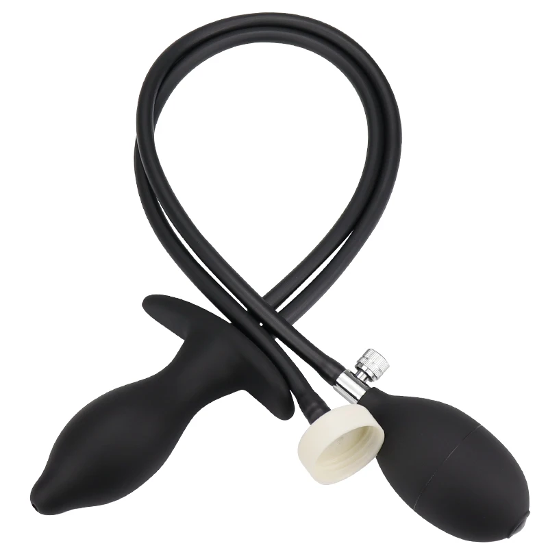 Inflatable Buttplug Pee Enema Tool/Cleaning  Silicone Anal Plug/Dildo Prostate Massager Extreme Dilator Sex Toy for Women Men