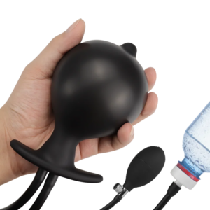 Inflatable Buttplug Pee Enema Tool/Cleaning Silicone Anal Plug/Dildo Prostate Massager Extreme Dilator Sex Toy for Women Men