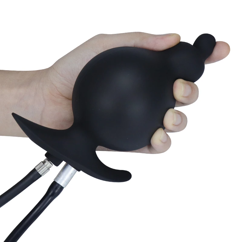 Inflatable Buttplug Pee Enema Tool/Cleaning  Silicone Anal Plug/Dildo Prostate Massager Extreme Dilator Sex Toy for Women Men